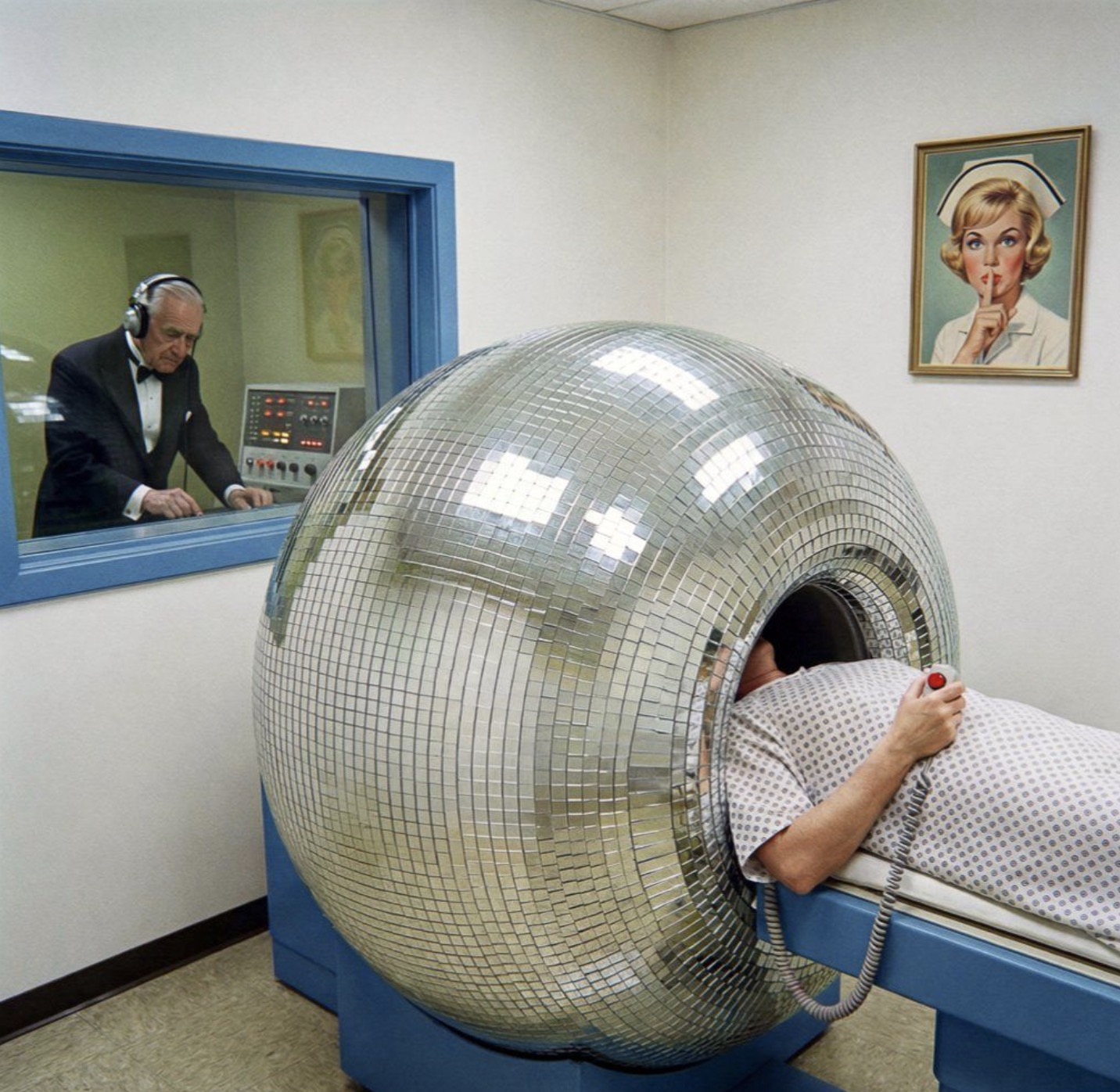 Discobal als scanner in een onderzoekskamer